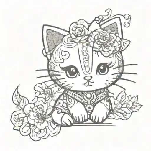 Cute Hello Kitty Cat