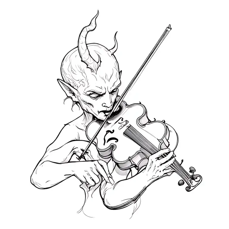 Devil Playing The Violin