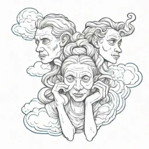 Hear No Evil See No Evil Speak No Evil With Clouds