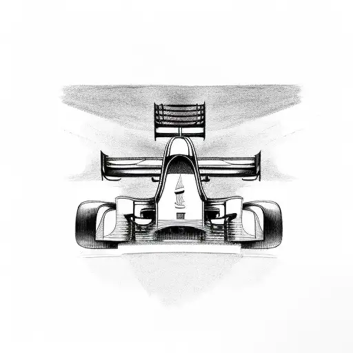 F1 Car Side View