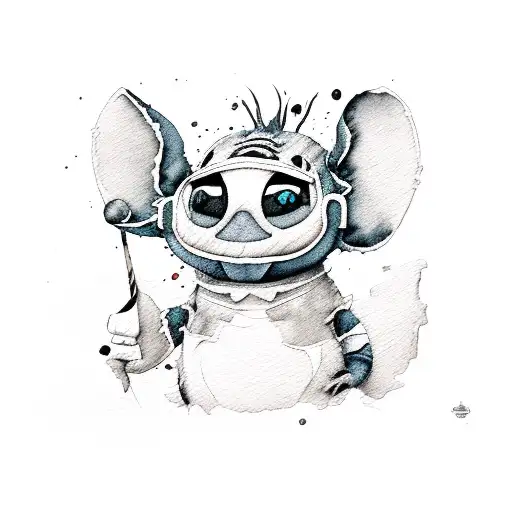 Stitch Sketch Watercolor