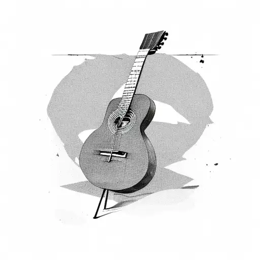 Acustic Guitar Being Smashed On A Stage