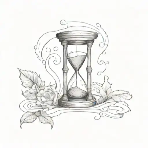 A Tattoo Of An Hourglass