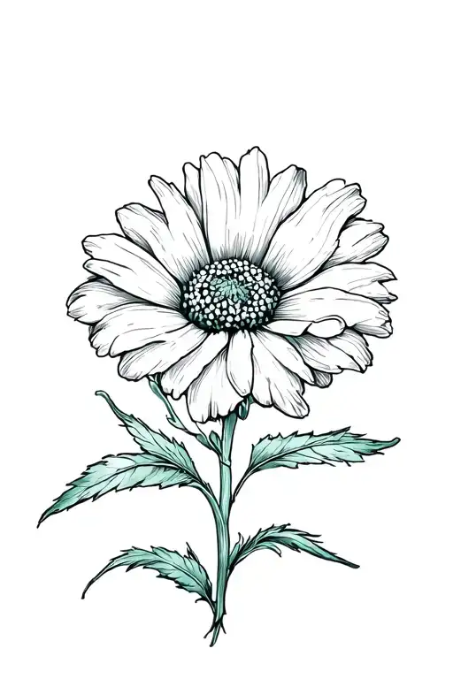 Fine Line July Birth Flower With A Short Message Hidden Within