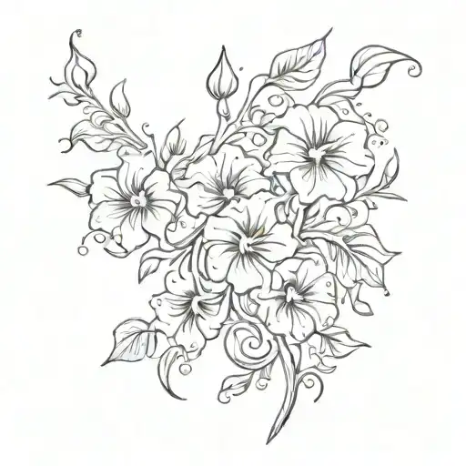 Swirling Morning Glory Vine