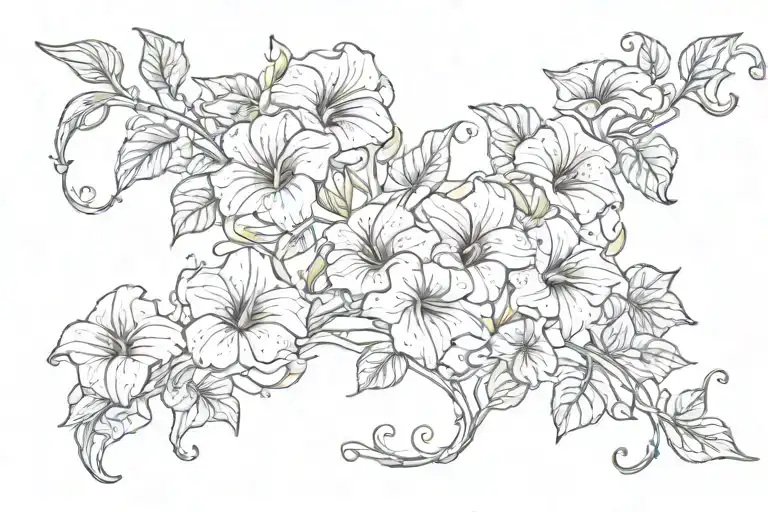 Swirling Morning Glory Vine