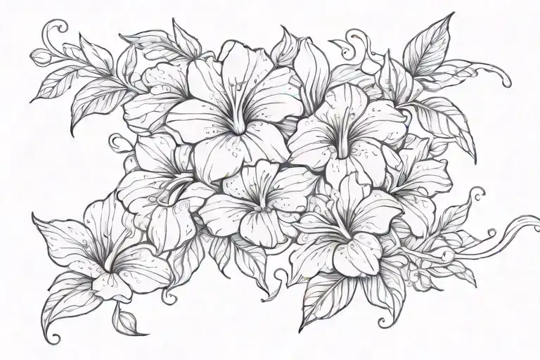 Swirling Morning Glory Vine