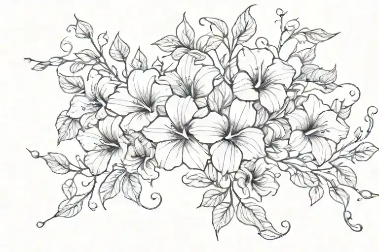 Swirling Morning Glory Vine