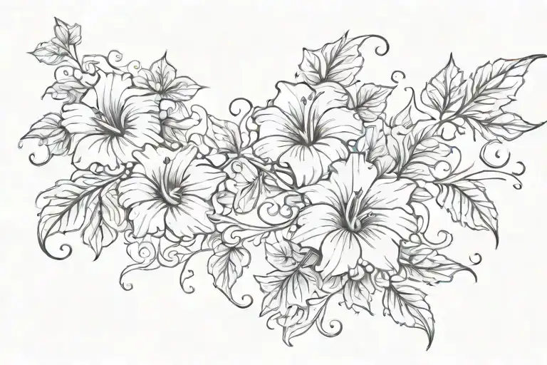 Swirling Morning Glory Vine