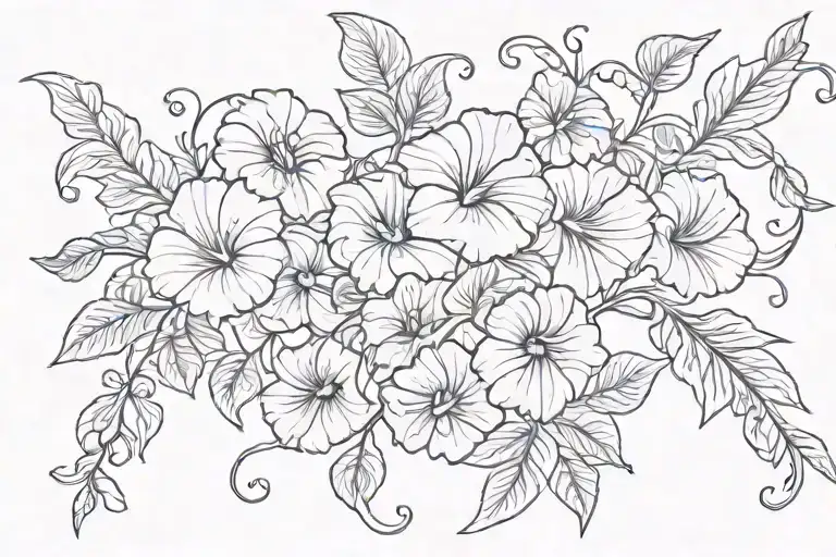 Swirling Morning Glory Vine