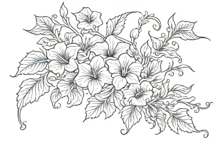 Swirling Morning Glory Vine