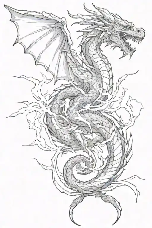 Dragon And Lightning