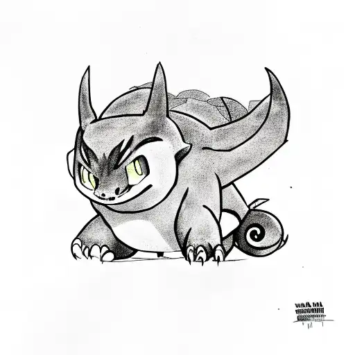 Night Fury And Light Fury From The Movie How To Train Your Dragon Along Playing With Pokemon Snorlax