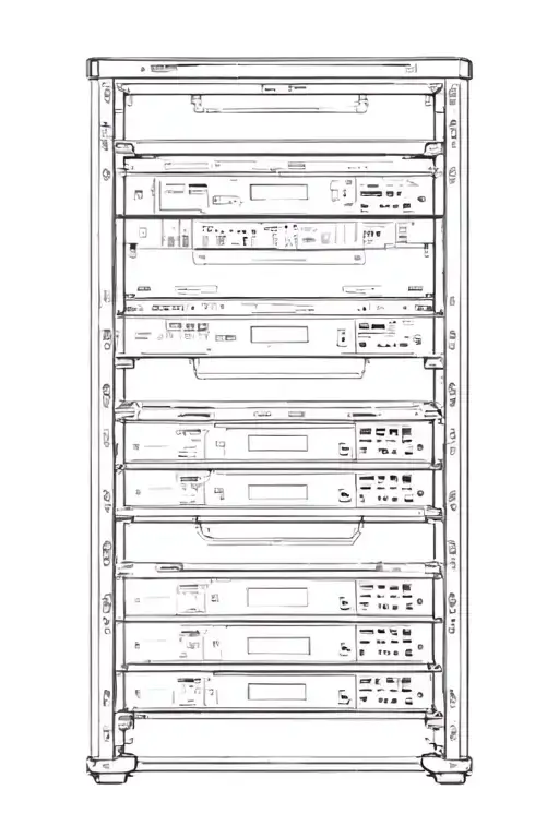 Schematic Diagram Of A Computer Server Rack