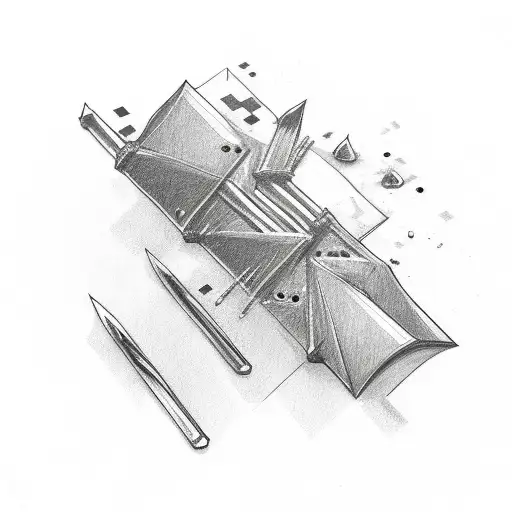 Thin Line Letters L And K Incorporating Drum Sticks