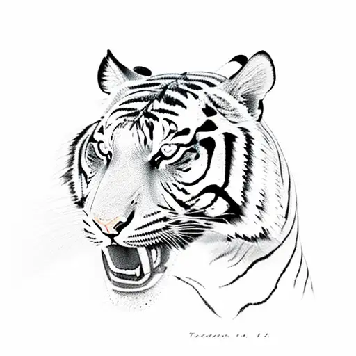 Tiger Vs Snake With Cherry Blossom