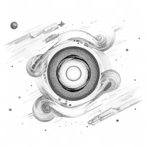 Black Hole With Stars