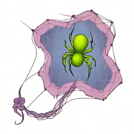 Spider Net With Spider