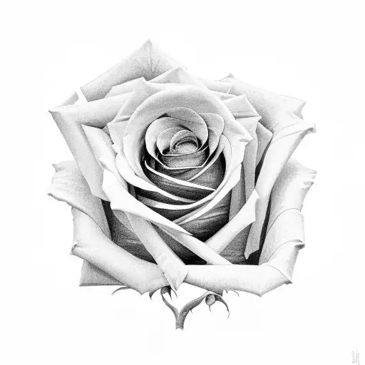 Rose With Number 1 In The Middle