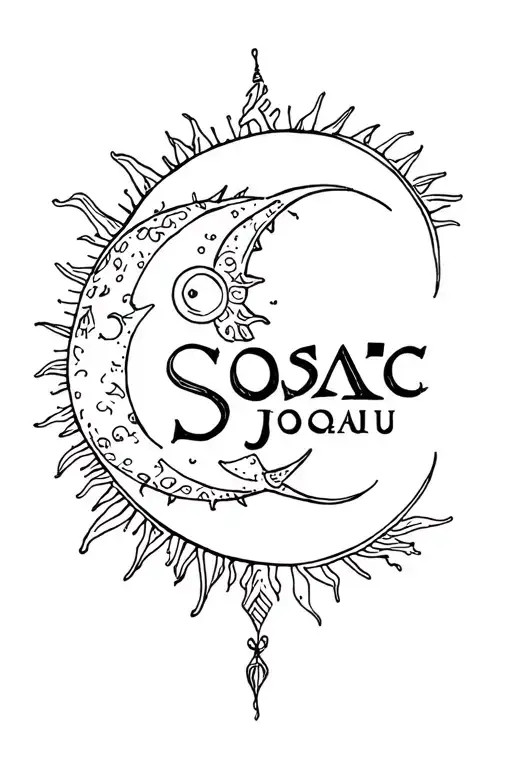 Isaac Joaquin Name With Sun And Moon