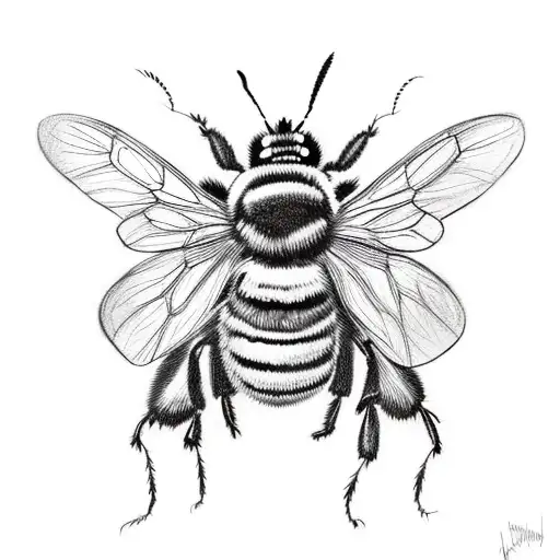 Bumble Bee With Butterfly Wings