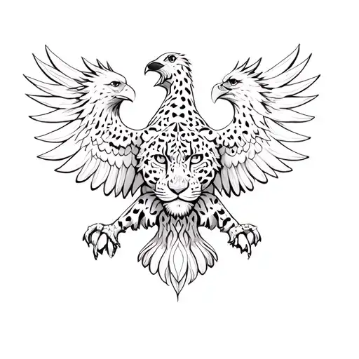 Double Headed Eagle And Leopard