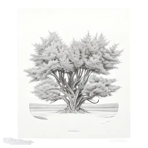 Native American Wren And Linden Tree