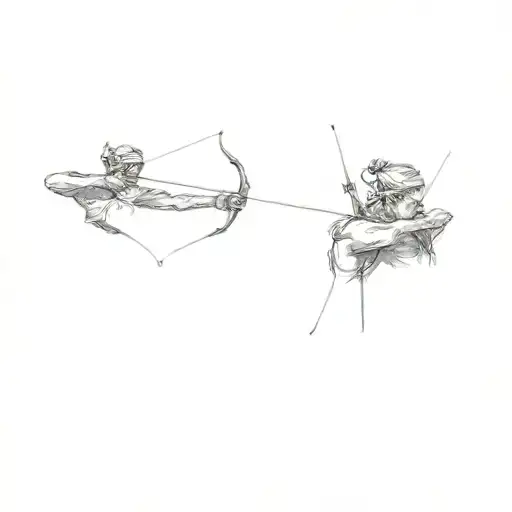A Man With A Bow And Arrow
