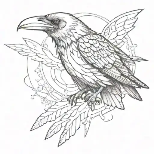 Three Eyed Raven Flying