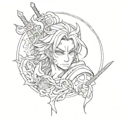 A Tattoo About Demon Slayer Anime Characters