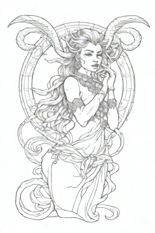 Capricorn Woman Posing