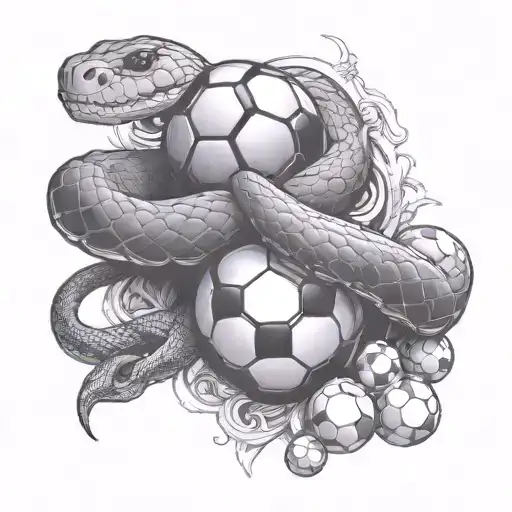 Snake With Soccer Ball