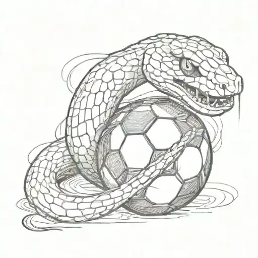 Snake With Soccer Ball