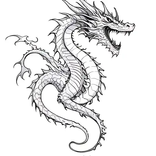 Dragon With A Cross