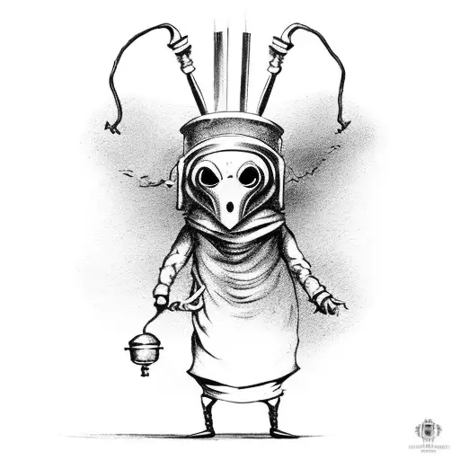 Plague Doctor As Evil Puppeteer With Marionette