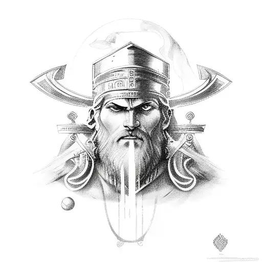 Classic Greek Mythological Warrior God