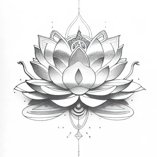 Lotus Flower Ohm Valknut