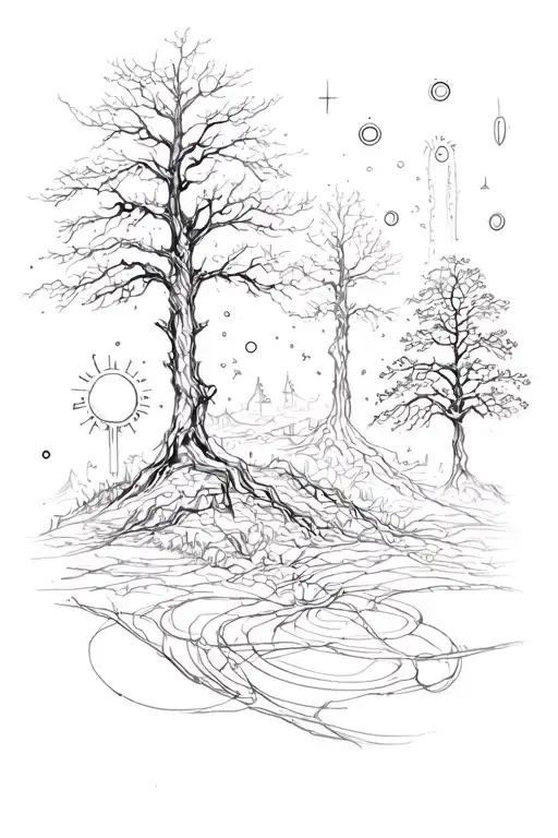 Trees And Solor Systems
