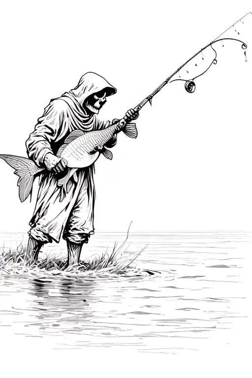 Grim Reaper Fishing For Bass
