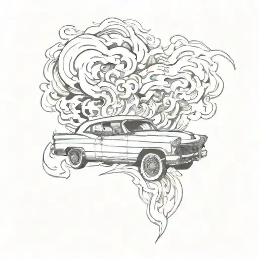 Lowrider In Fire Coming