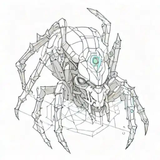 Cyber Aesthetic Spinne