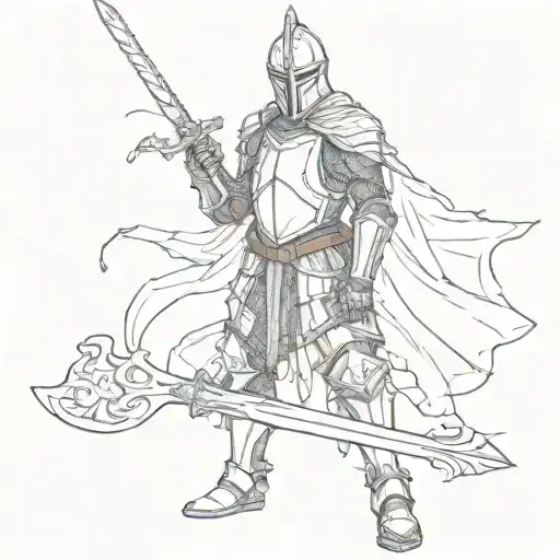 A Knight With A Sword