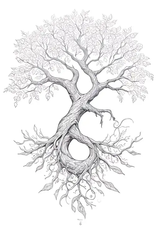 A Beautiful Tree Of Life Intertwined