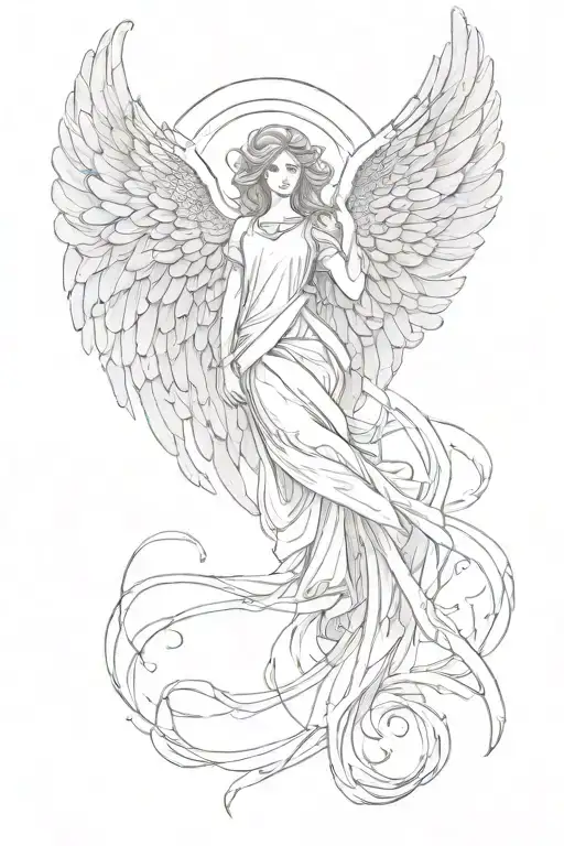 Angel Wings With Halo