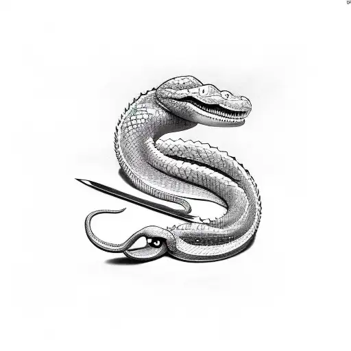 Serpiente Y Una Katana