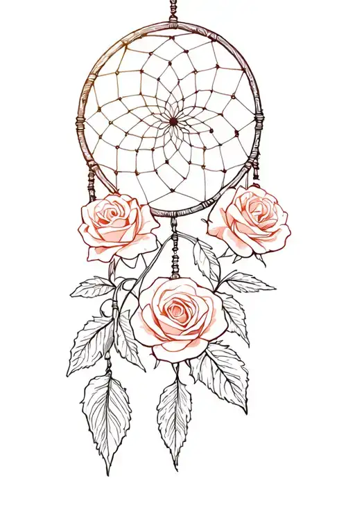 Dreamcatcher Roses Intertwined