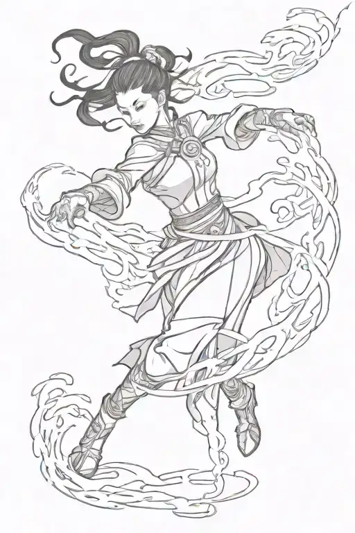 Azula Bending Fire And Lightning