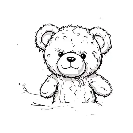 Ripped Up Teddy Bear