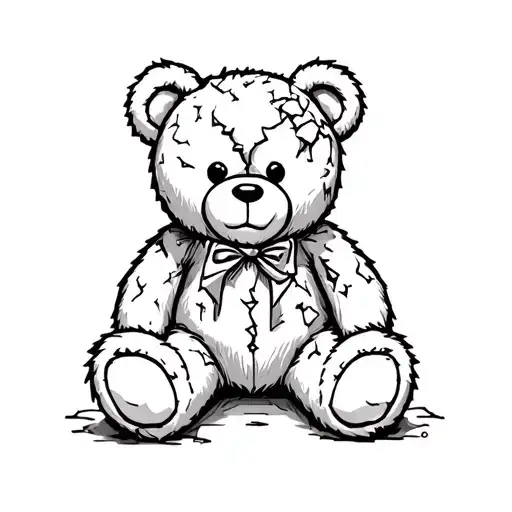 Teddy Bear Ripped Up