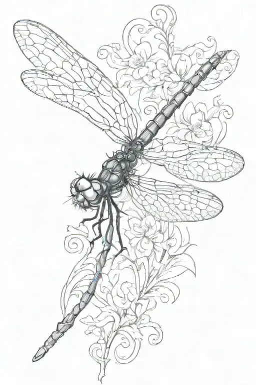 Dragon Fly With The Name Emily